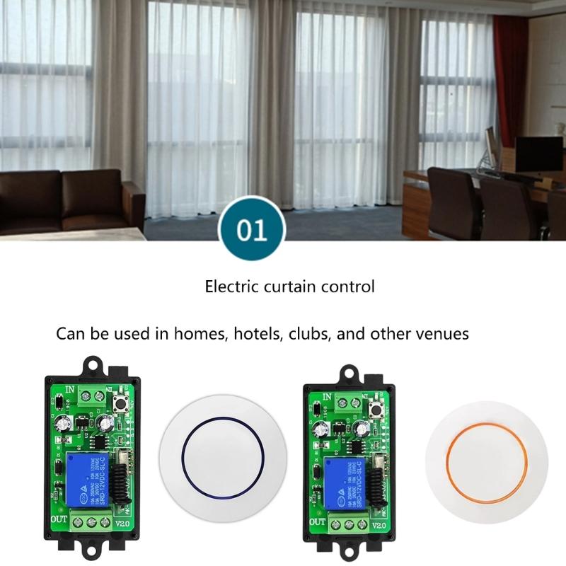 Wireless Remote Switcher ,315/433Hz Single Channel Wireless Remote for Family For Enhances Security And Lighting Control