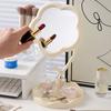 360 ° Rotating Sunflower Makeup Mirror with Bottom Stand,Storage for Bedrooms,Dormitories,and Dressers,High Definition Mirroring
