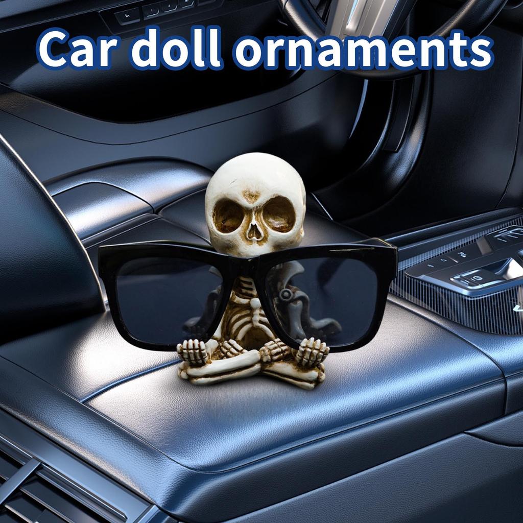 Furchteinflößende Umhangmeditation Kleine personalisierte Desktop-Ornament Auto Harzpuppe Halloween-Dekoration