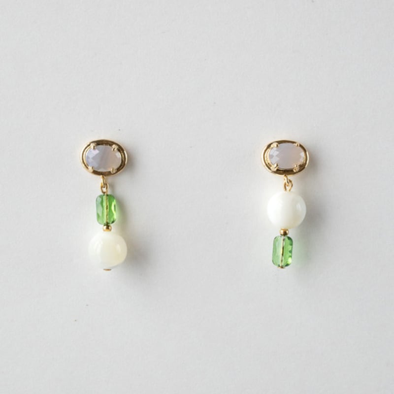 MERRYMOTIVE Color crystal and gemstone drop earring
