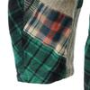 KATO made in Japan Long sleeve patchwork Check shirt S Green system Men's Used