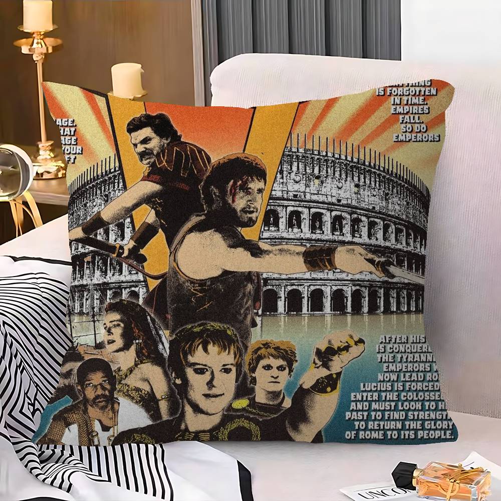 Gladiator Movie Personalized Pillow Cover Kids Bedroom Wild Party Decor Pillowcase kid Birthday shower Gift