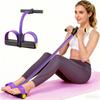 Pedal Resistance Bands with Handles, Upgrade 6-Tubes Manual Tension Training Pedal, Natural Rubber Foot Pedal Resistance Bands