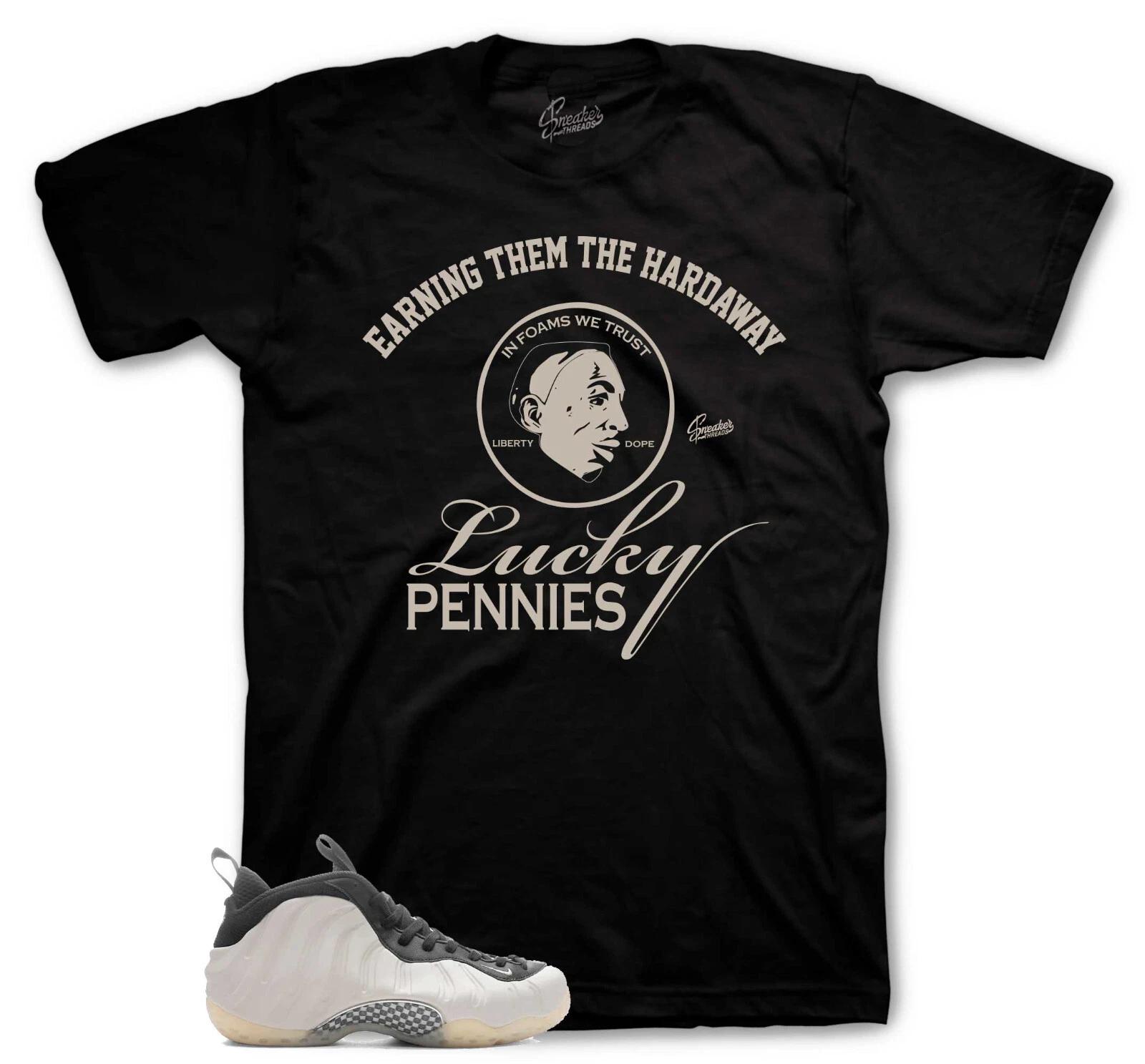 Shirts To Match Foamposite Orewood Brown Sneakers - Lucky Pennies Sneaker Tees XXXXL