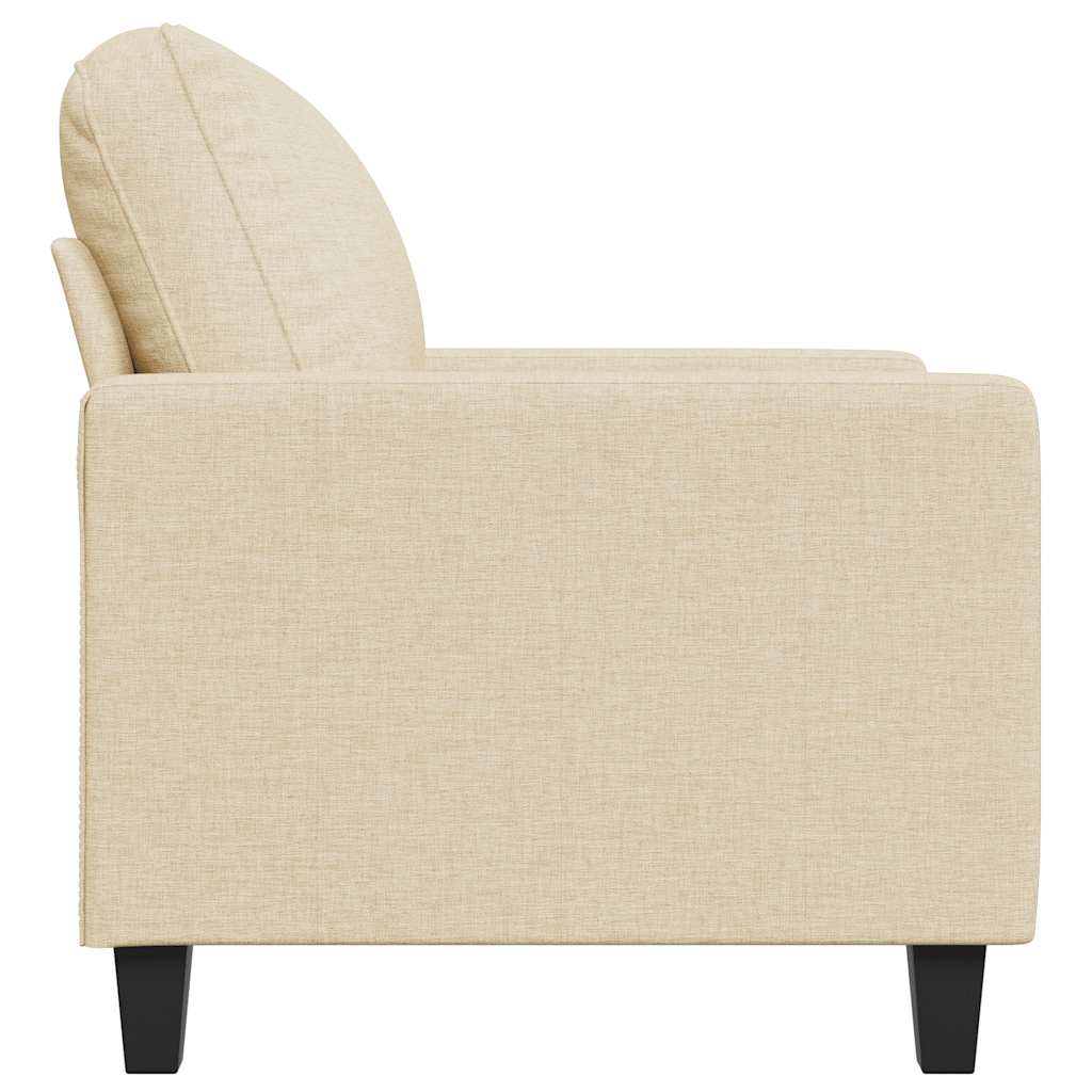 Vidaxl Armchair, Cream, 60 Cm, Upholstered In Fabric