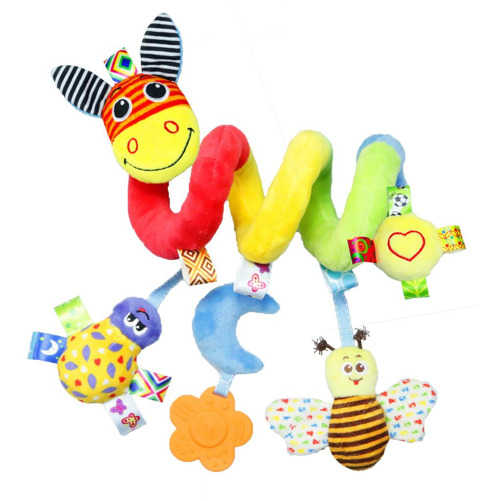 

Donkey Plush Baby Toy With Rattle And Sensory Features For Newborns