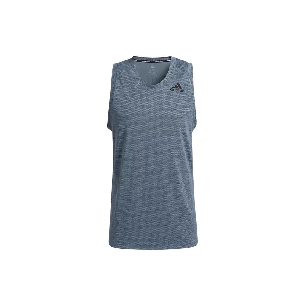 Adidas Three Stripes Logo Sports Fitness Vest Men Vests Blue GP7663