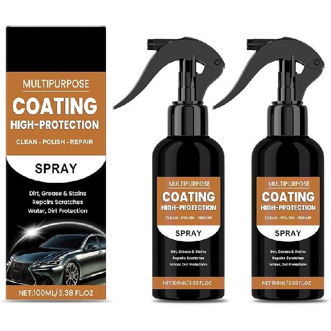 Turbo Shine Nexa, Nexa 2.0-3 In 1 High Protection Quick Car Coating Spray, Nexa Turbo Shine, Nexa Car Scratch Remover (3 PC)