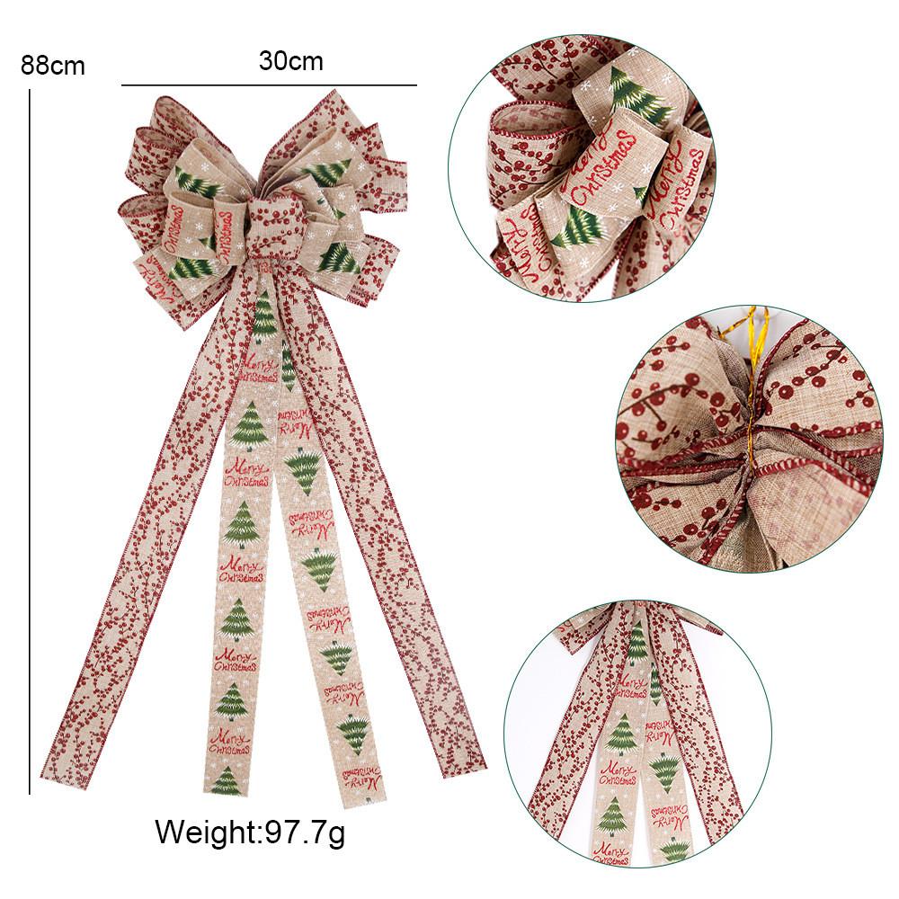 Berry Colored Vibrant Christmas Tree Bow Decoration Perfect For Seasonal Festivity