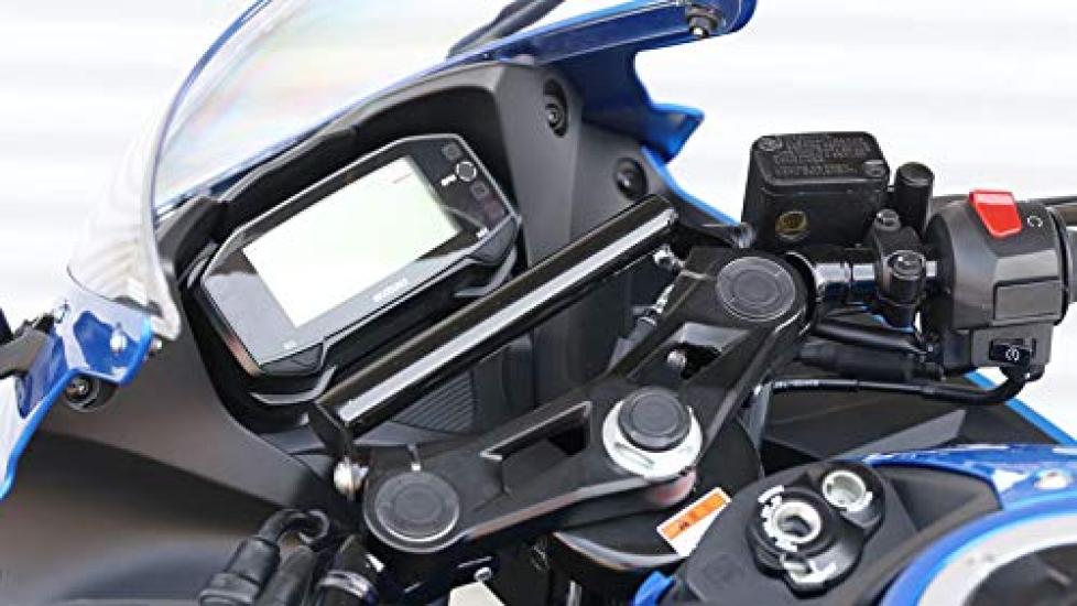 Kijima Motorcycle Handlebar Mounting for Part Number Parts Bar, Steel, 22.2mm Diameter, Black, GSX-R125 ('18-), 204-0683