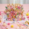 Artistic 3D Popup Mother's Day Card Handmade Greeting Card for Friend Elegant Celebration Paper Card