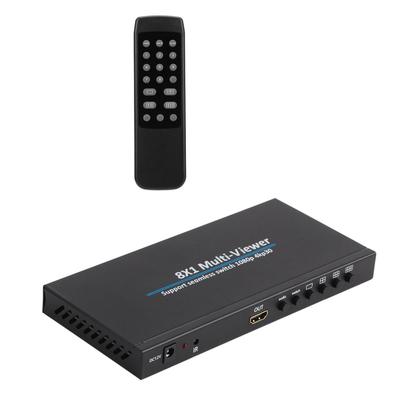 Multi Viewer Screen Divider 8x1 HD Multimedia Interface Screen Spliter for Game Security Monitoring