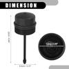 Oil Engine Filter Housing Cap Cover No.038115433 - Car Oil Filter Housing Cap - for Volkswagen Golf IV Plastic Black - 1 Pc