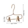 Metal Hangers With Clips Wardrobe Clothes Hanger  Light-Weight Metal Clothes Hangers for Home Hotels Dorms Malls