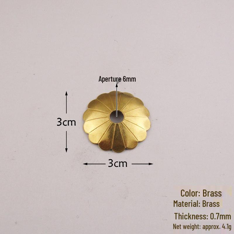 Antique Chinese Copper Plum Blossom Pull Handle and Gasket for Furniture Decoration