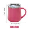 450ml insulated travel mug Coffee Tumbler Insulated Water Cup  Sealed Leak-proof Water Cup  Tea Milk Hot Chocolate Coffee cup