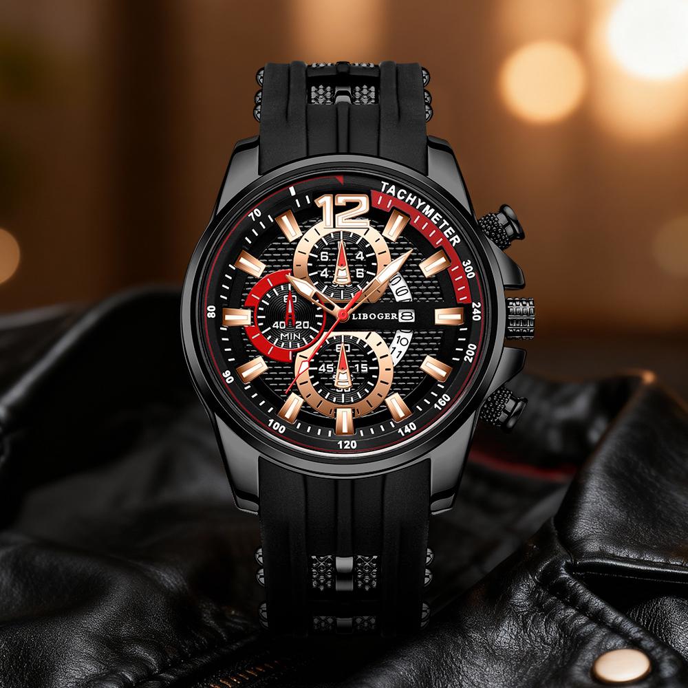 

1 PC Casual Sports Men s Premium Quartz Watch, Round Dial, Classic Fashion, Perfect Gift for Family/Friends, Suitable for