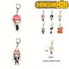 Unique Chainsaw Man Keyring Double Sided Printing Acrylic Key Chain Gift