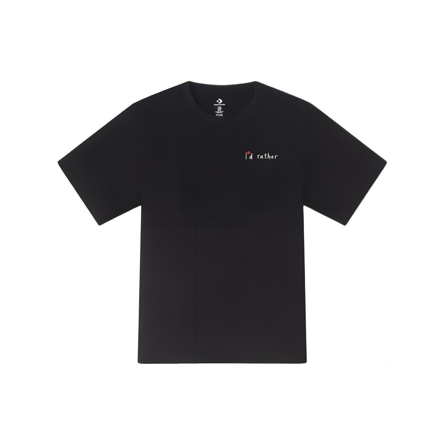 (WMNS) Converse Summer Verbiage T-Shirt Asia Sizing  Black  Women s 10027223-A03 S