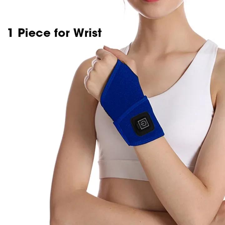 Electric Heating Brace for Pain Relief, Compression Support Wrap for Wrist Hand Knee Ankle Neck with Herbal Pads Warmer