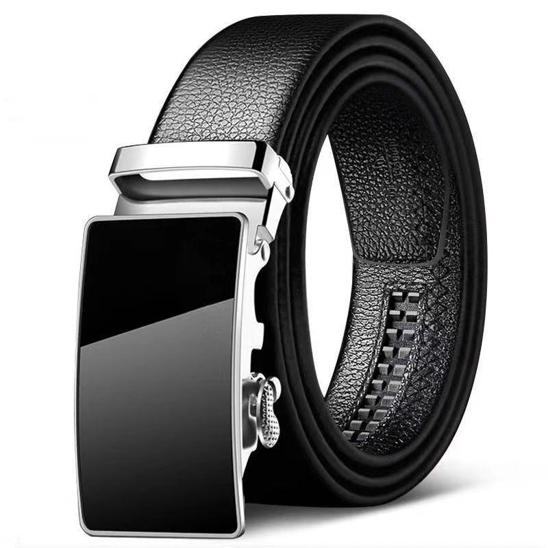 Stylish Men's Automatic Buckle Fashion Belt Comfortable Pu Material For Business Casual Wear