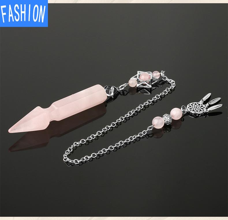 Modischer natürlicher Kristallschmuck, intelligenter Pendel, universeller konischer Anhänger für Männer und Frauen