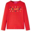 Kids' Long-sleeved Red T-shirt 92/104/116/128/140