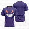 Pokemon Japanese Anime Pikachu Snorlax Boys Short Sleeve T-Shirt Pocket Monster Cartoon  3D Print Summer Men's Breathable Tops