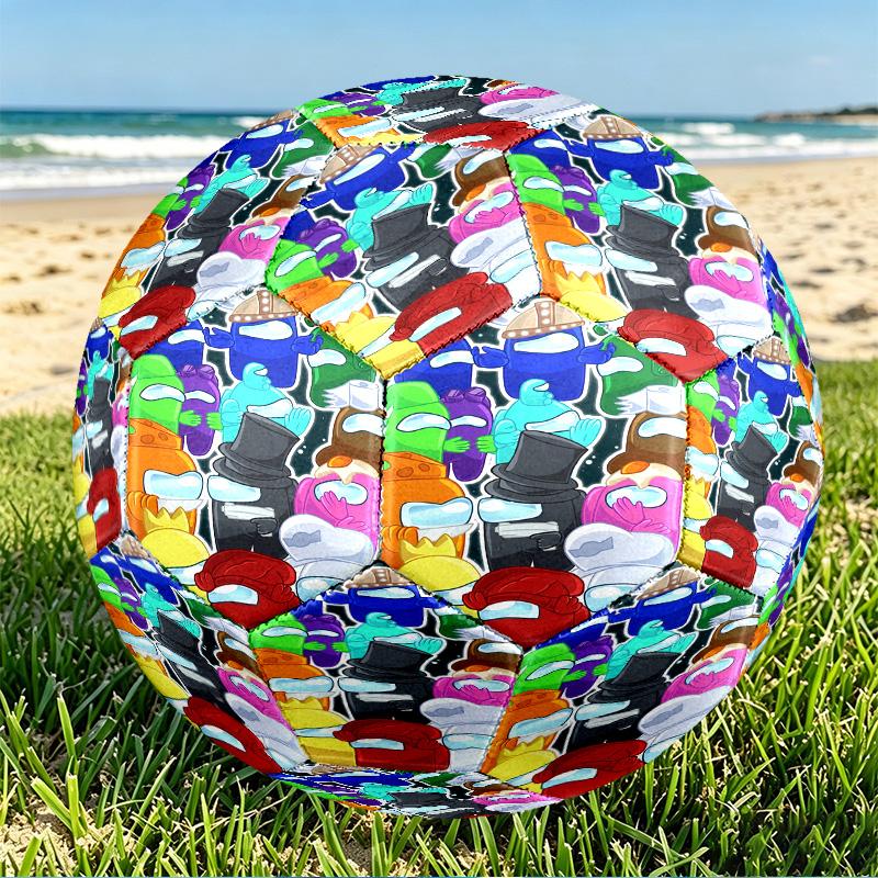 Among Us Print Size 5 Soccer Ball, PU Wear Resistant Football for Match Training and Daily Practice, Birthday Gift for Soccer Fans