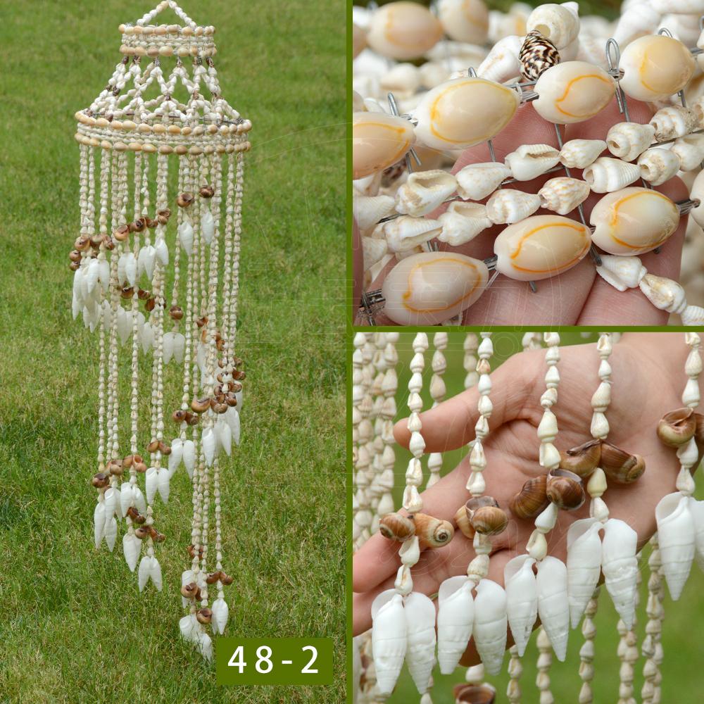 Shell Wind Chimes Nautical Decoration Outdoor Patio Yard Hanging Ornament Home Decor Beach Decoration