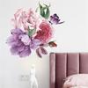 Peony Flower Wall Stickers Wall Decals Romantic Flowers Home Decor For Bedroom Living Room Entrance