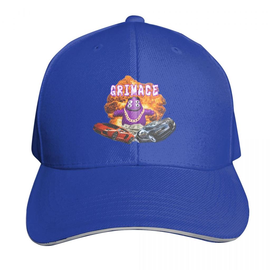 Here comes Grimace Baseball Cap Fishing cap beach hat Custom Cap Golf Caps For Women Unisexs