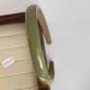 Aufhellender Matcha Grün Lack Leder PU Schwamm Dünner Haarreif Koreanisch Elegant Täglich Gesicht Zeigend Kleines Stirnband Haaraccessoire