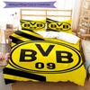 3pcs Football Team (5) Design Cover Set - HD Printed Bedding with 1 Cover and 2 Pillowcases - Perfect for Home and Dorm Decor