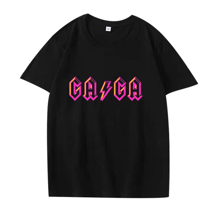 LADY GAGA Graphic T Shirt 2025 New Men ’s Women Oversized 100% Cotton Streetwear Fashion Short Sleeve Summer Print Unisex Tops