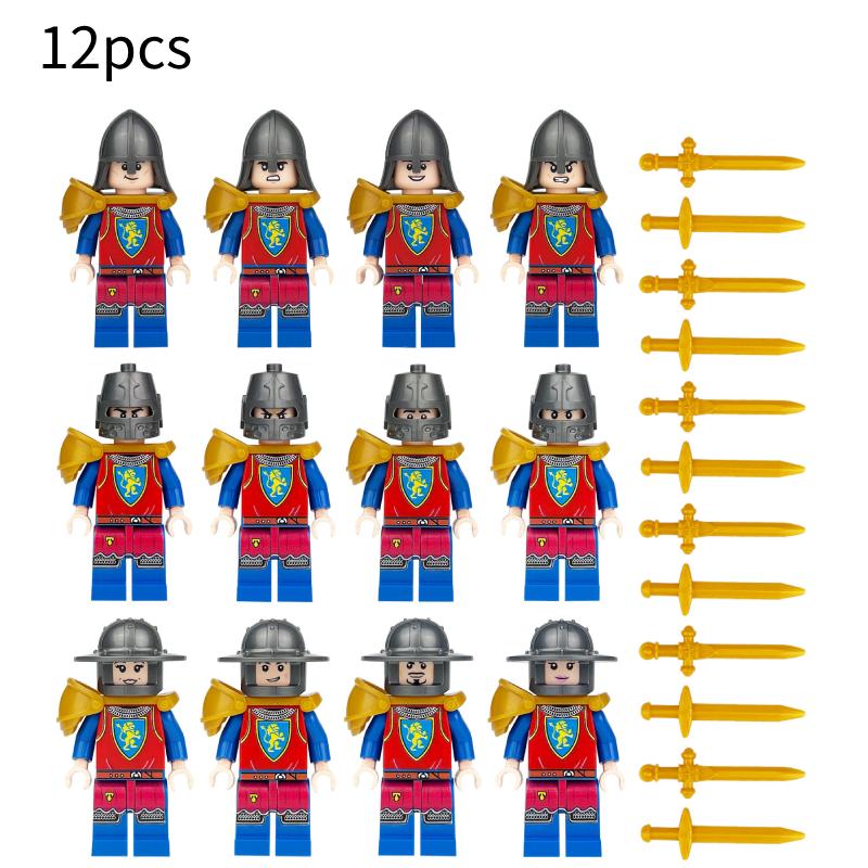 Building Blocks Medieval Knights Military Dragon Soldiers Ancient Castle Figures