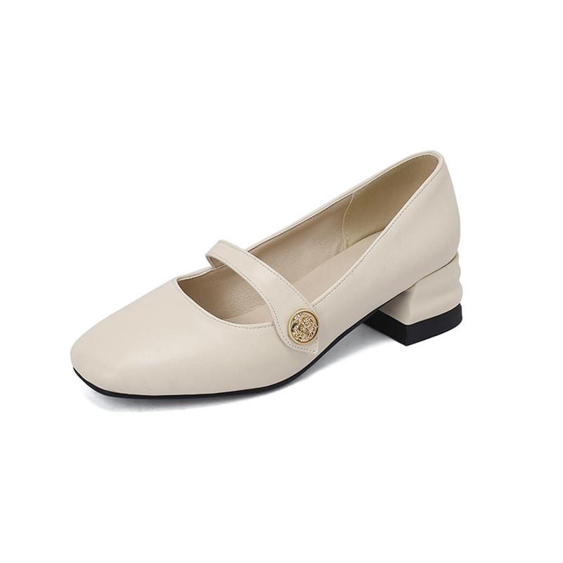 

Женские туфли-лодочки Мэри Джейн с квадратным носком на массивном среднем каблуке, перчатки, женская модная профессиональная обувь, весна-осень, черный, зеленый, 45 33 бежевый