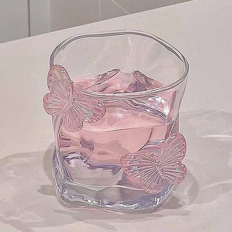 Korean Style Special-shaped Twist Glass Transparent Water Glass Whisky Wine Cup Coffee Cups Milk Cup Drinkware Glassware