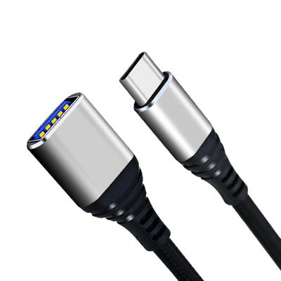 USB OTG Adapter USB C To USB3.0 OTG Adapter For Androids Smartphones Fast Data Transfer With Durability Nylon Braide Cable