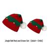 Gorro Festivo de Tricô com Pom-Pom de Papai Noel - Gorro de Natal Aconchegante para Pais e Filhos