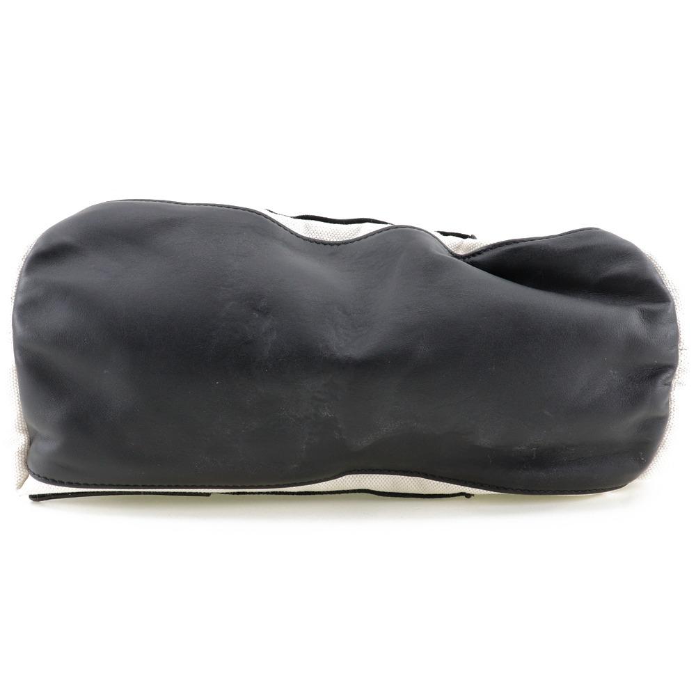 Balenciaga Cabas S Handbag Tote Bag White / Black Canvas Women Used