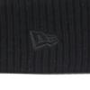 New Era Rib Cuff Knit Cap with Metallic Exclusive To Free Pom-Pon Logo, Black, ONSPOTZ,