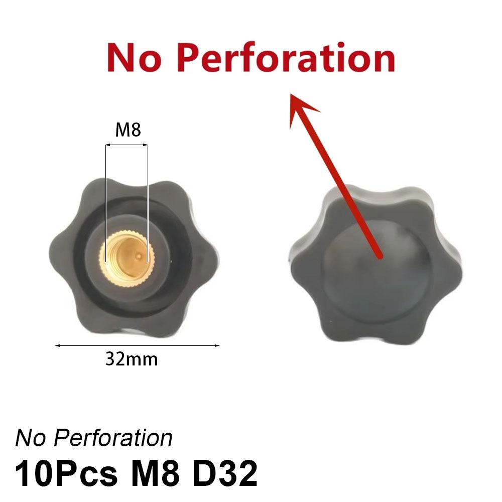 10Pcs Handle Thread Hand Tighten Nuts Mechanical Manual Thumb Nut New Plum Nuts