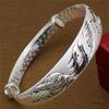 Neuer chinesischer klassischer nationaler Stil, nationale Flügel, Ankunft des Phönix, Schiebe-Silberarmband, vielseitig schieb-ziehbar, exquisit und einfach