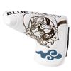 Kryt putteru Blue Moon Fujin Raijin Pin Type Blade Mallet BMPC-4FR Magnetický kryt hlavy putteru (Bílý)