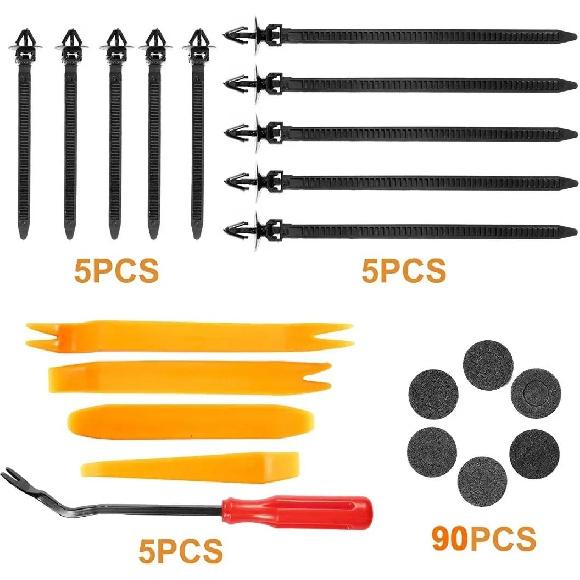 925ks Sada klipů na upevňovací prvky do auta Push Retainer Clips Rivet Clips na karoserii a blatník auta Kolík Rivet Bumper Panel dveřního obložení Oprava