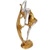 Dancing Girl Statue Gold Elegant Ballet Girl Craft Ornaments for Living Room Bedroom Wine Cabinet
