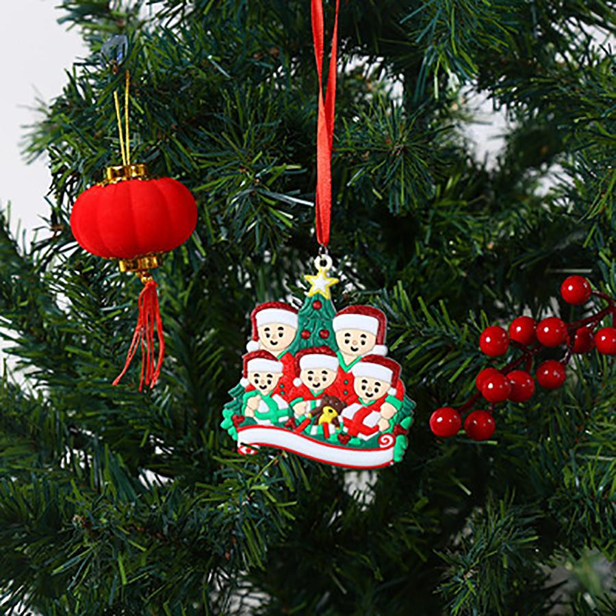 DIY Family Statue Christmas Decorations For Home Xmas New Year 2022 Christmas Decoration On Tree Ornament