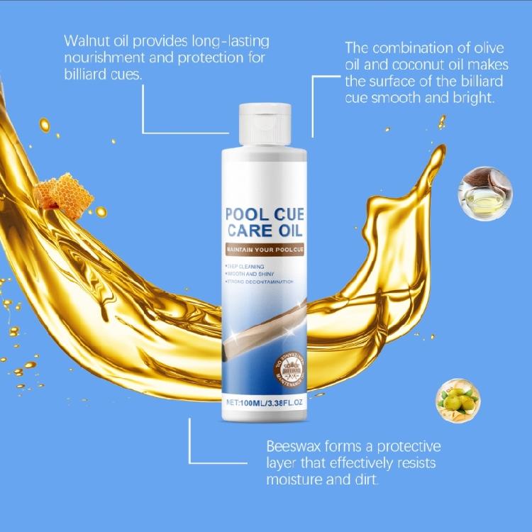 Pool Stick Care Oil Pool Cue Polishing Oil Pool Cue Polishing Oil 100ml Multipurpose Snooker Cue Oil Cue Maintenance Oil