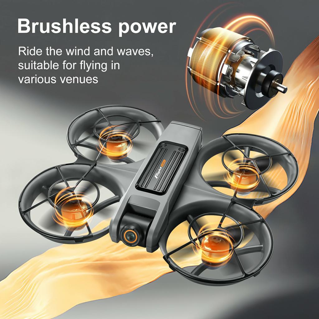 S156 Brushless RC Drone HD Camera Optical Flow Positioning RC Aircraft with Screen Controller, Single Battery